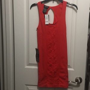 Bebe textured chain tank dress